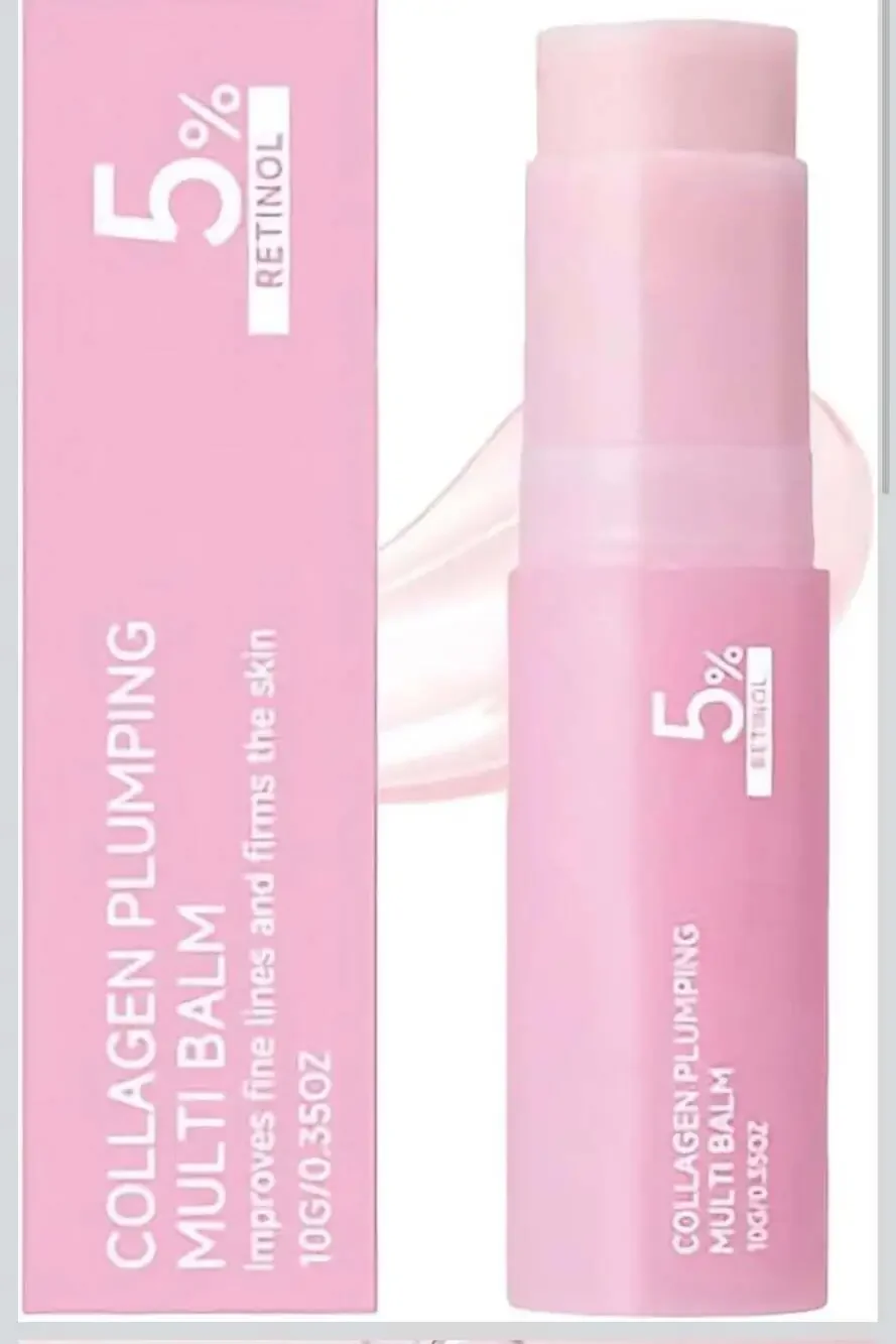 Pink Collagen Plumping Multi Balm 5% Retinol Firming Stick, 10g